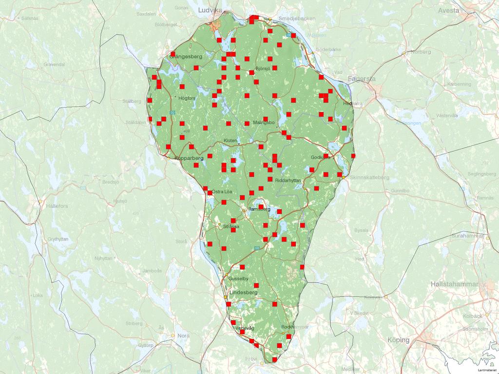 Via detta stickprov görs en statistisk skattning av bland annat hur många ungträd som finns i hela området och hur stor andel av dessa som har skador