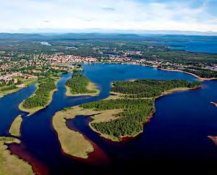 NATUREN OCH VATTNET Större delen av kommunens yta domineras av skogsmark med tall- och granskog och näringsfattiga sjöar i en ganska kuperad terräng.