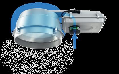 I Valos standardversion är en sluten och trycktestad armatur utrustad med ett effektivt filter för rening av det tryckutjämnande
