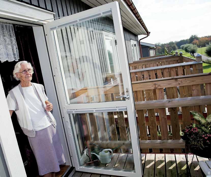 Helsingborg Här är så stort som det behövs, säger Anna-Britta Karlsson, 90 år, om sina 50 kvadratmeter i en av 18 lägenheter på Haga trygghetsboende.