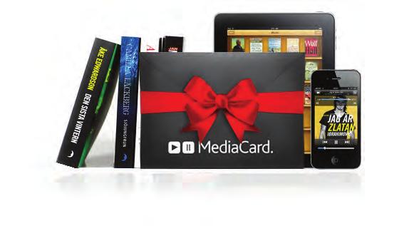 Prisnivåer och vad som ingår MediaCard finns i fyra olika prisnivåer och alla prisnivåer erbjuder samma produktkategorier: tidningsprenumerationer, filmer, pocketböcker, ljudböcker och e-böcker.
