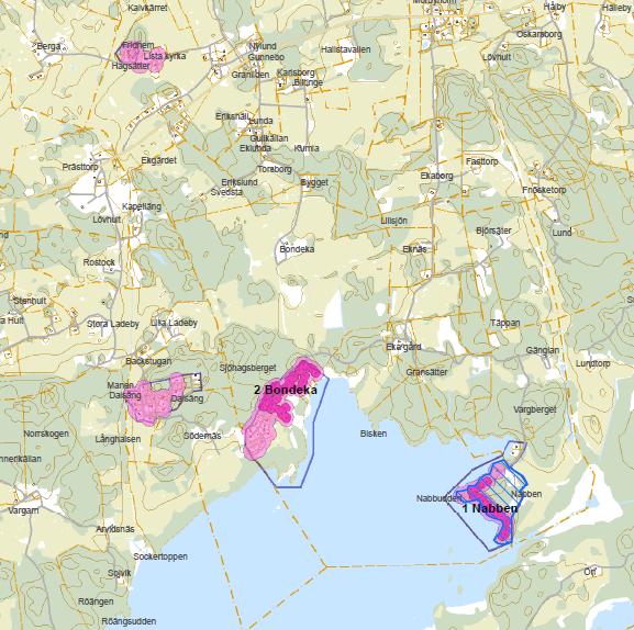 Eskilstuna VA-plan 2017 Strängnäs Energi & Miljö GIS analys för att identifiera 6 Områden med max 100 meter mellan