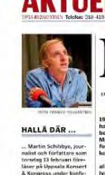 Lokala medier 2014-01-09 Print Uppsalatidningen Freden ska firas hela året