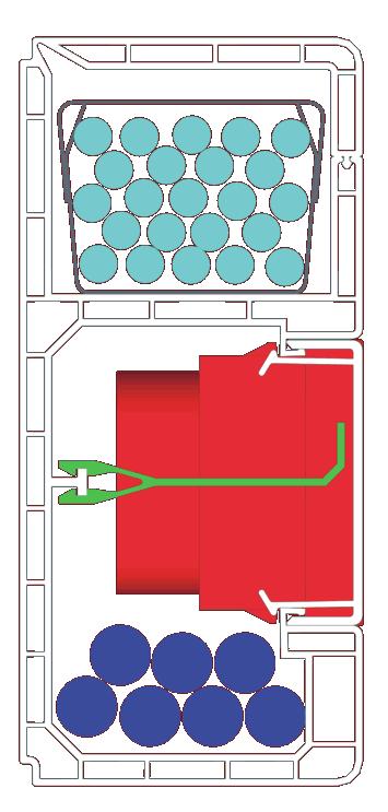 Installationskanal PK120 Den lilla, kraftiga plastkanalen för 45 mm systemet Installationskanal med gott om plats för el och datauttag.