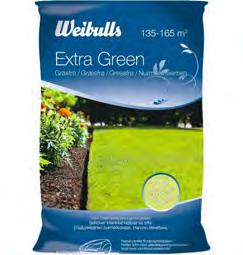 Innehåll: Rödsvingel och ängsgröe 838047 7DLCNGS*diaefc+ Räcker till: 1 kg räcker till ca 45 55 m2 Extra Green Ger en tät och exklusiv gräsmatta som tål det mesta och ger färre klippningar.