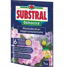 Gödsel 41910 5HKREEL*aabidg+ 41911 5HKREEL*aabibc+ 41959 5HKREEL*aabeif+ Osmocote rhododendrongödsel Långtidsverkande (6 mån) gödsel till surjordsväxter.