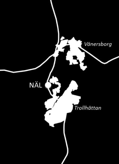 Västtågsutredningen 2017-09-26 13 (22) Norge-Vänerbanan, station vid NÄL Även en station i anslutning till Norra Älvsborgs Länssjukhus (NÄL) har analyserats i utredningen.