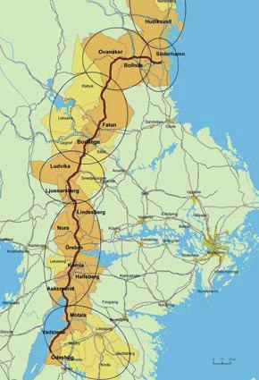 6.2 Vision E16 - Stråket Torsby-Kongsvinger blir en strategisk länk för många olika ortskopplingar mellan Sverige och Norge. E16 - innebär en strategisk utveckling av det svensk-norska vägnätet.