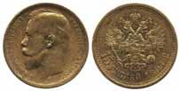 SPECIAL SECTION Russia Nicholas II (1894-1917) 659 659 Bitkin 1(R) 15 roubles 1897. F 2.