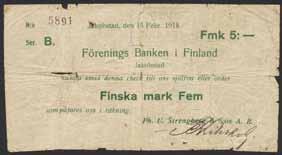 1918. The high values are scarce! 1-01/0 1.000:- 795 796 795 Pasanen 38 Finland World War I Emergency Issues.