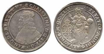 Kristina (1632-1654) 99 99 SM 15 1 riksdaler 1643. 28,57 g.