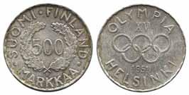 526 527 526 Republic 500 markkaa 1951. Commemorative to the Olympics. 01 2.000:- 527 Republic 500 markkaa 1951. Commemorative to the Olympics. 1+/01 800:- 528 528 Republic 5 penni 1918.