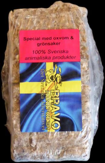 Ett foder utan spannmål. För hundar med dålig aptit. För hundar som behöver gå ner i vikt. För en bättre päls Innehåll: Animaliska köttprodukter från svenska nötdjur 45%.