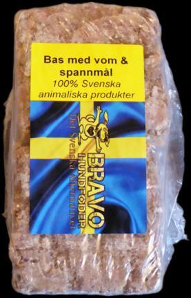 För hundar med mag- och tarmproblem För hårt arbetande hundar För en bättre päls Innehåll: Animaliska köttprodukter från svenska
