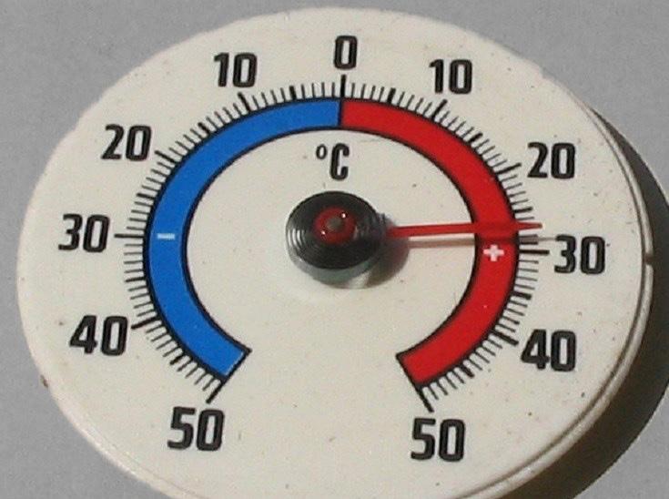 För att få en enkel avläsning är glaset utdraget i ett smalt rör med en skala bredvid. Denna typ av termometer används vanligen för manuell avläsning.