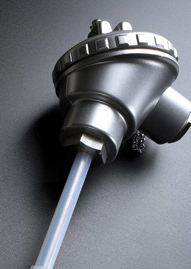 BIMETALLTERMOMETERN En bimetall är två metaller med olika termisk utvidgningskoefficient som är hopfogade. När den värms upp böjs den. Denna typ är vanlig för enkla termometrar för t.ex.