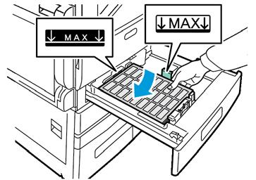 Papper och material 5. Fyll på etiketter i magasinet.