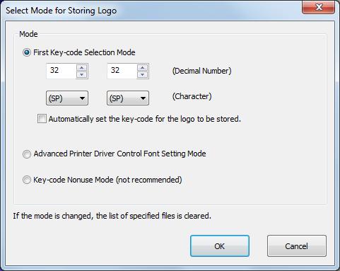 TM-T88V Utility Inställning Key-code Management (Hantera nyckelkoder) Preview (Förhandsvisning) Logo Indicator Save to File (Spara till fil) Store to Printer (Spara till skrivare) Beskrivning Visar