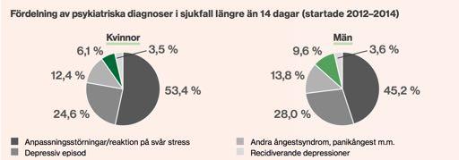 Vilka psykiatriska diagnoser leder till