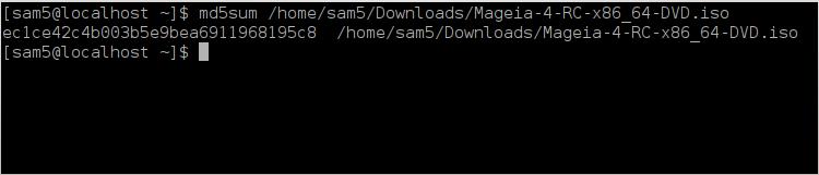 md5sum och sha1sum är verktyg som används för att kontrollera ISO-filens integritet. Använd bara en av dom, och behåll den för framtida bruk.
