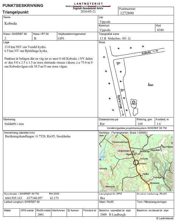 Kapitel 5: Geodetiska referenssystem Figur 5.3.