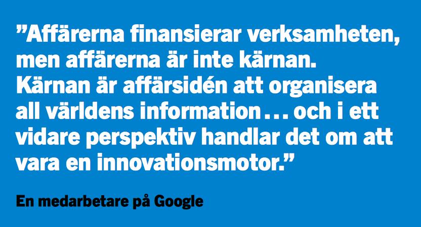 Susan Colantuono 7 8 GOOGLEMODELLEN Företagsledning för konqnuerlig