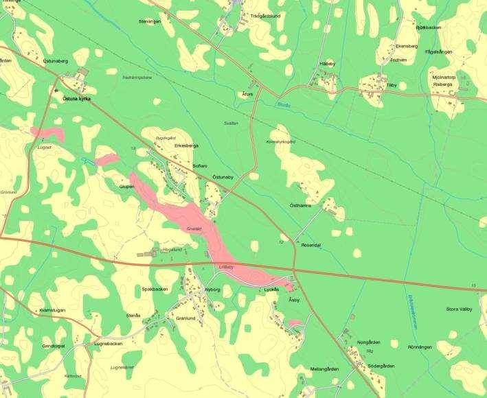 Kartvisare Genomsläpplighet Förenklad bild över markens genomsläpplighet Första