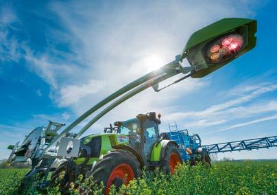 Behovsanpassad spridning. Växtskydd och gödsling. Precisionsfunktioner i fält Jordbearbetning CROP SENSOR. Variabel styrning av spridningsmängd.