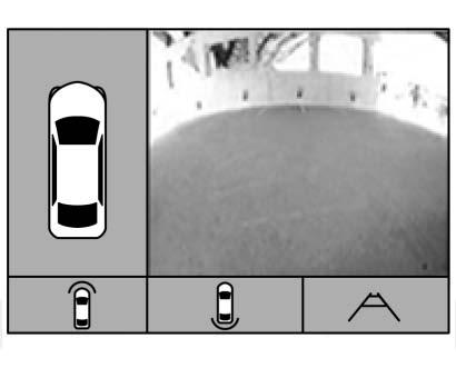mph). Om det finns en främre kamera visas även bilden från den när den främre parkeringshjälpen detekterar ett föremål inom 30 cm (12 tum) framför bilen.