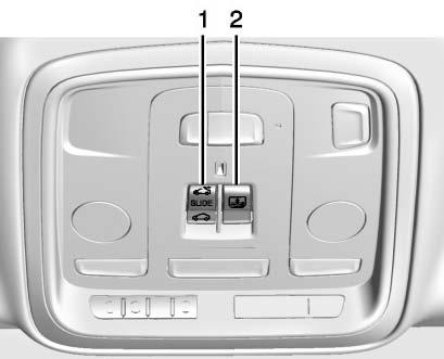 När backväxeln (R) läggs in dras solskyddet automatiskt in om det är utfällt. Det fälls ut igen, efter en kort fördröjning, när växeln läggs i D-läge (Drive).