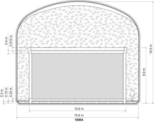 2(8) Figur 1-1. Schematiskt tvärsnitt av 1BMA efter förslutning (SKB 2014a, figur 4-3). Figur 1-2. Schematiskt tvärsnitt av 2BMA efter förslutning (SKB 2014a, figur 5-2).