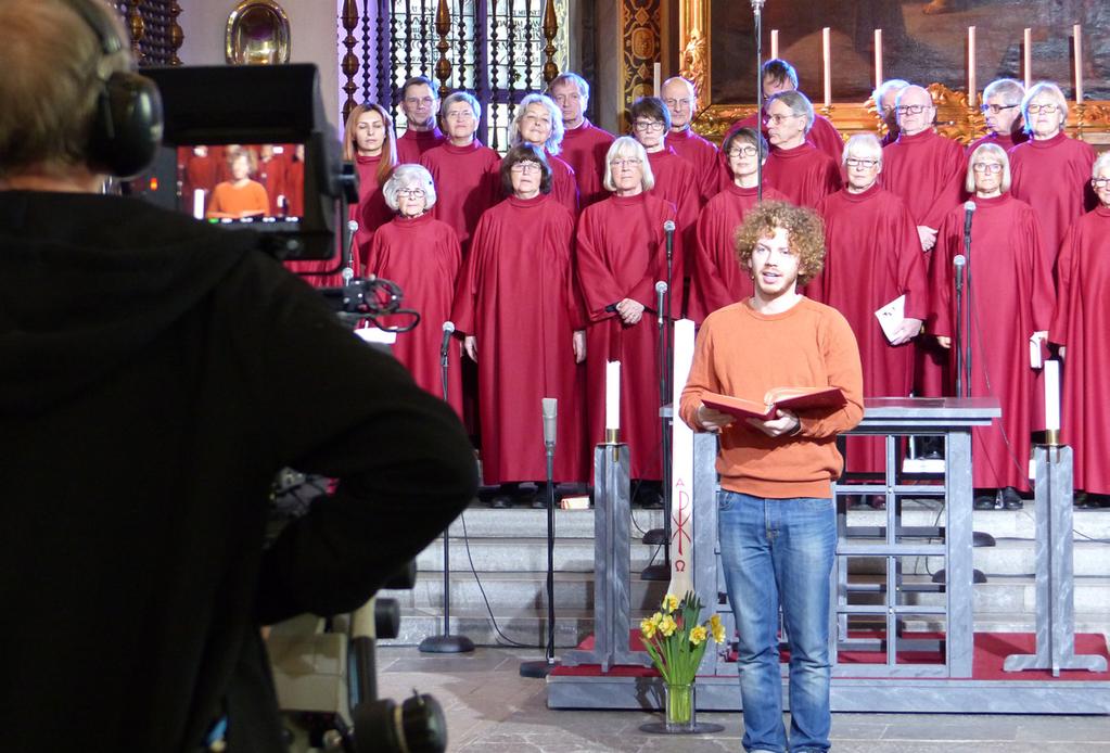 När SVT spelade in TV-gudstjänster från S:t Nicolai kyrka i våras var Carl Sager en av dem som medverkade, bland annat som textläsare. Nu ställer han upp som kandidat i kyrkovalet.