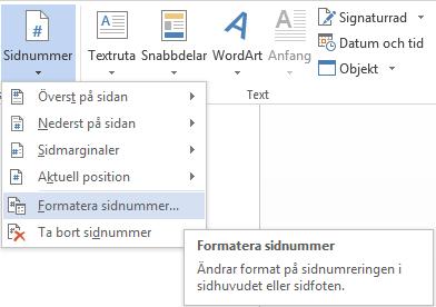 Öppna det andra styckets sidfot genom att dubbelklicka längst ner på sidan. När du dubbelklickar på sidfoten kommer du automatiskt in på fliken design. 3.