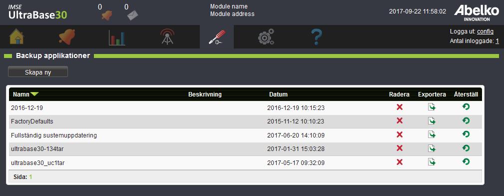 I webbläsaren, under System och Filhantering kan du se de mallar du har i mappen Mallar. Här kan du ladda ner mallar till din dator, och ladda upp mallar från datorn till Ultran.