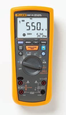 ISOLATIONSPROVARE Fluke 1587 FC/1577 Isolationsmultimetrar Högpresterande 2-i-1-isolations-DMM Isolationsmultimetrarna 1587 FC och 1577 från Fluke kombinerar en digital isolationsprovare med en