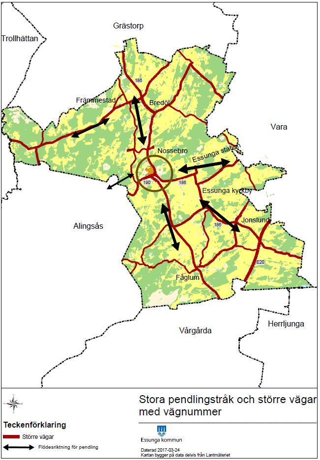 Infrastruktur Kommunikation Kommunens mål: Det ska vara möjligt för kommuninvånare, företagare och besökare att nå service och arbete inom kommunen och regionen.