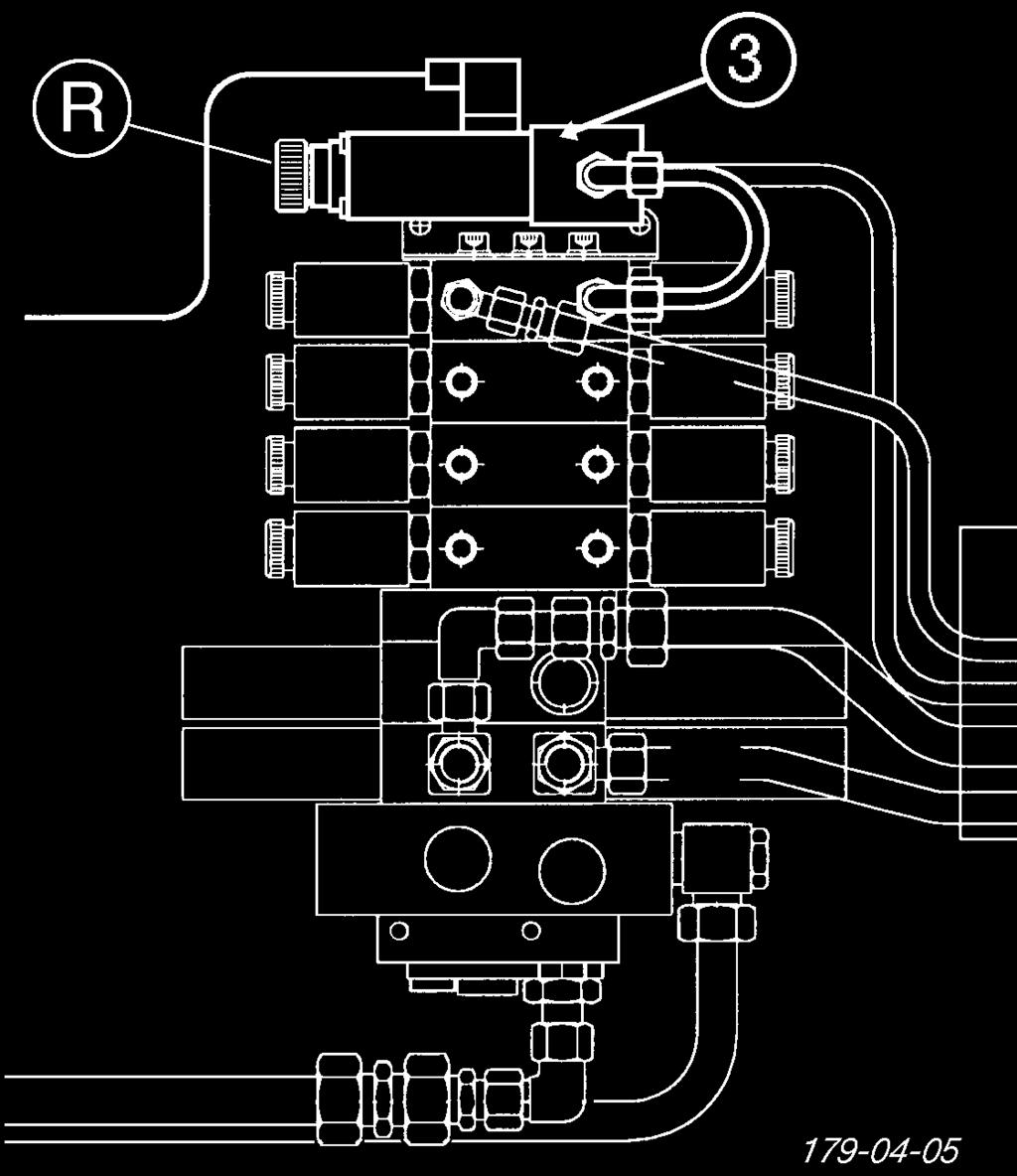 - Beakta traktorns instruktionsbok beträffande oljebyte. 50 F hydraulik). Inställningsprocedur: 1. täll in grundinställningen enligt skalan (220-230 bar). 2.