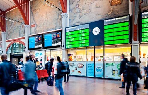 positiva till stationen 38 % besöker stationen