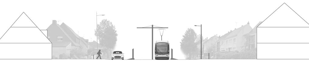 Avenue de la Morlière 2 N kontext Avenue de la Morlière löper genom ett småskaligt, grönt villaområde. Den kantas av tallar och för biltrafik i två filer, en i vardera riktningen.