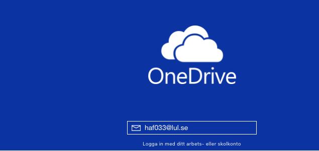 10 of 14 4.4 OneDrive i mobilenhet 1. Hämta OneDrive från appen Företagsportalen och starta den. 2.