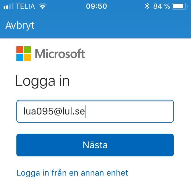 till kontot om du gör det på datorn. 4. När den laddats hem kommer Hämta-knappen ersättas av en Öppna-knapp, tryck på Öppna. 5. Du kommer nu mötas av en inloggningsruta, skriv in ditt användarnamn. T.