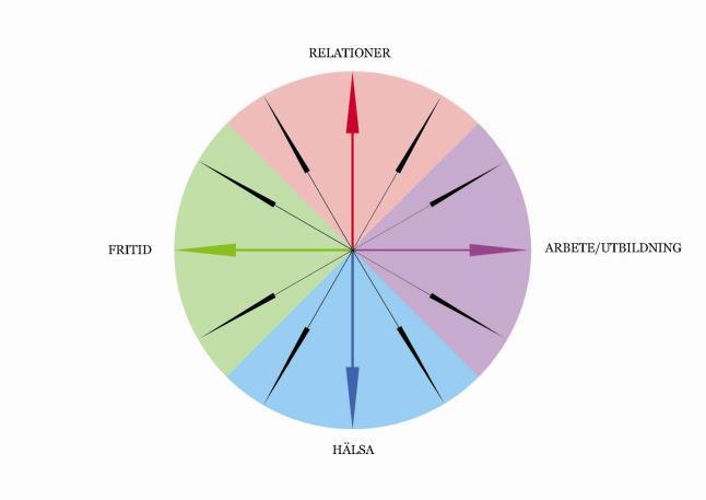 Livskompassen RELATIONER Nära Relationer * Älskande partner * Frihet/utveckling * Sex och