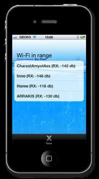 3. Installera programmet (PC) eller packa upp.zip filen (Mac). 4. Följ instruktionerna. 5. Välj samma nätverk för din Android enhet som du valde för in.touch. 4. Starta applikationen Hitta ikon och starta in.