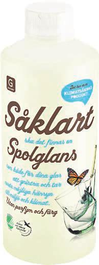 SÅKLART RENGÖRING, SPOLGLANS GARANT 5ml 750ml 1l Flera olika sorter Jämförpris