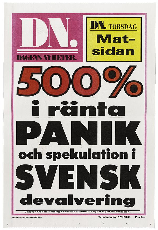 istället sänks. Om Riksbanken höjer räntan så stärks vanligen också den svenska kronan mot andra valutor. Det beror på att det blir mer lönsamt att placera pengar i Sverige.