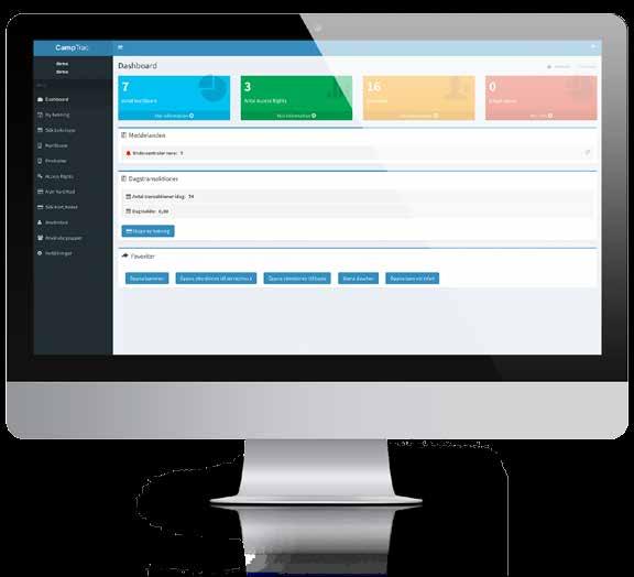ORDER 08-630 53 00, order@partnersec.se CAMPTRAC ONLINE ÖVERSIKT Nästa generations access- och betalsystem. CampTrac Online är ett webbaserat access- och betalsystem för campingar och gästhamnar.
