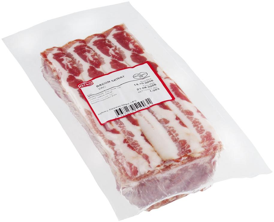 DIN RESTAURANGGROSSIST 49 BACON Skivad. 1 kg. Sverige Scan Ord. pris 52, OXFILÉ Ca. 2,2 kg. Färsk. Australien Teys SEJFILÉ Benfri. 5 kg. Fryst.