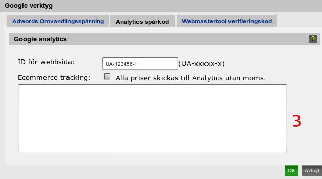 7: Google analytics, kod Figur 8.