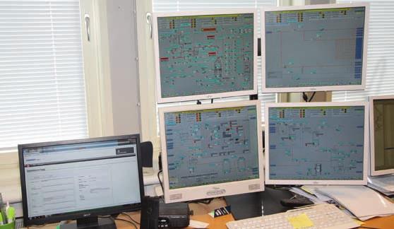 Det gamla DCS-systemet upp gra derades och integrerades med det nya till ett enda fel säkert processtyrsystem, Simatic PCS 7 Safety. forts. från föreg. sida Ersätter sodapannor.