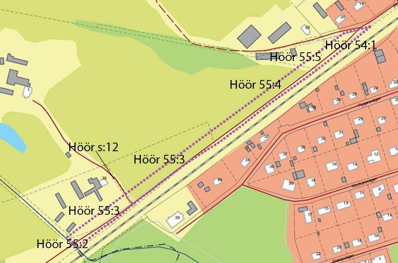 Området som avses att upphävas är området för den befintliga gatan som leder till Västernäs och gatan ligger i den mellersta/västra delen av H5, parallellt med Södra stambanan.